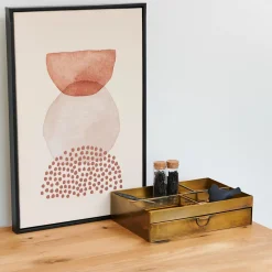 CASA Abstract Decoracion De Pared Negro, Blanco, Marron