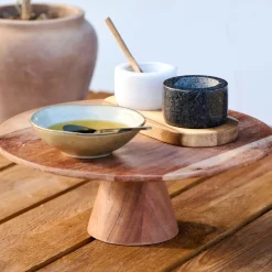 CASA Acacia Soporte Para Pastel Natural