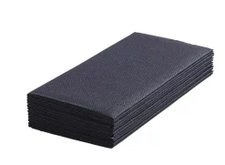 CASA Airlaid Servill./Cubiert. Juego De 12 Negro