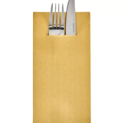 CASA Airlaid Servilletas/Cubiert. Juego De 12 Dorado