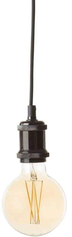 CASA Alu Lampara Colgante Negro, Metal