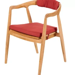 CASA August Cojin De Asiento Rojo