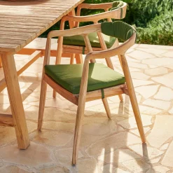 CASA August Cojin De Asiento Verde