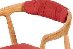 CASA August Cojin De Espalda Rojo