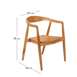 CASA August Silla Ancho Asiento: 46 Cm
