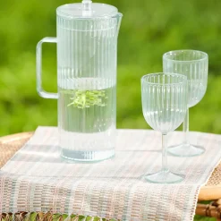 CASA Aura Green Jarra Con Tapa Verde