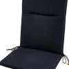 CASA Azur Cojines De Jardín Para Silla Pleg Negro