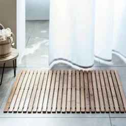 CASA Bamboo Alfombra De Bano Natural