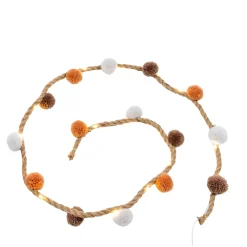 CASA Basil Guirnalda Varios Colores, Blanco, Marron, Terracota