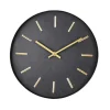 CASA Black Reloj De Pared Negro