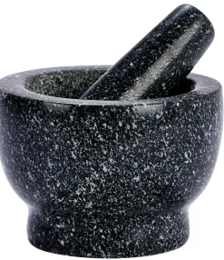 CASA Black Stone Mortero Con Pistilo Negro