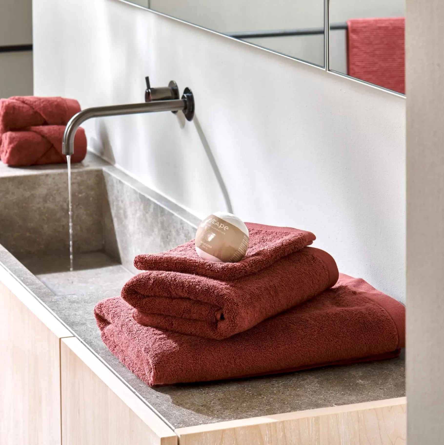 CASA B-Lux Manoplas Juego De 2 Rojo