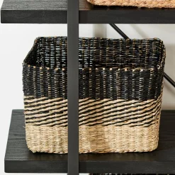 CASA Bobo Cesta Negro, Natural