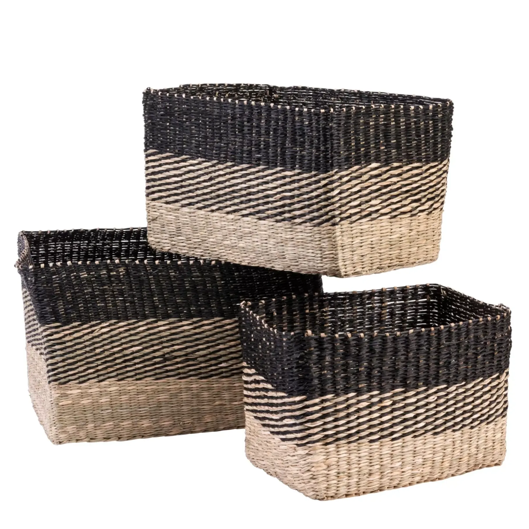 CASA Bobo Cesta Negro, Natural