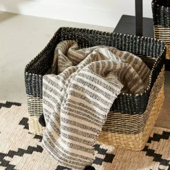 CASA Bobo Cesta Negro, Natural