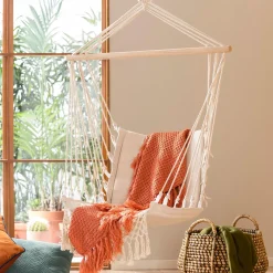 CASA Bohemia Silla Colgante Blanco