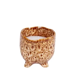 CASA Ceramic Vela En Maceta Marron