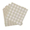 CASA Check Sand Paquete De 20 Servilletas Beis