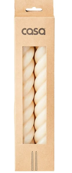 CASA Curl Velas Juego De 2 Beis