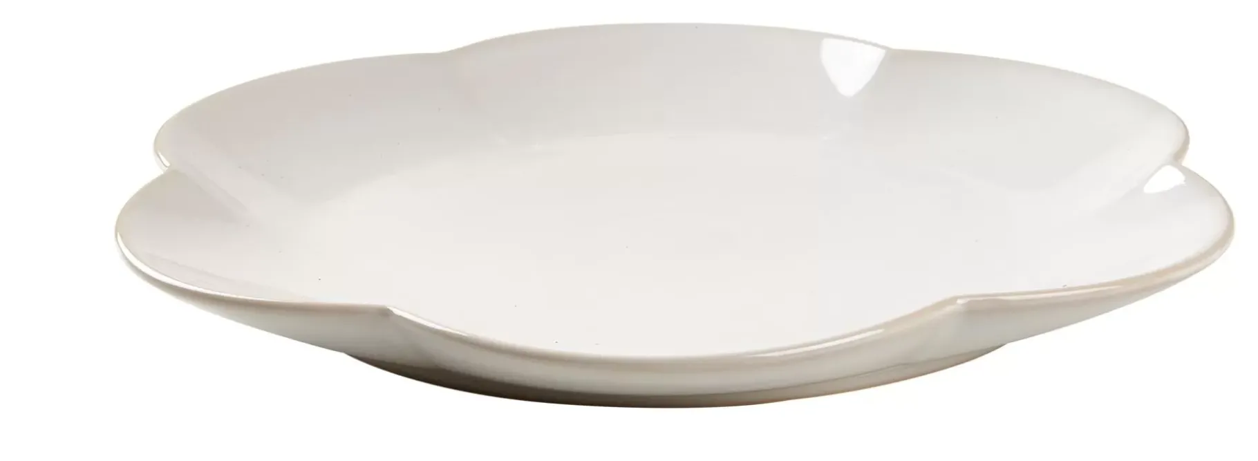 CASA Dahlia Flower Plato Blanco