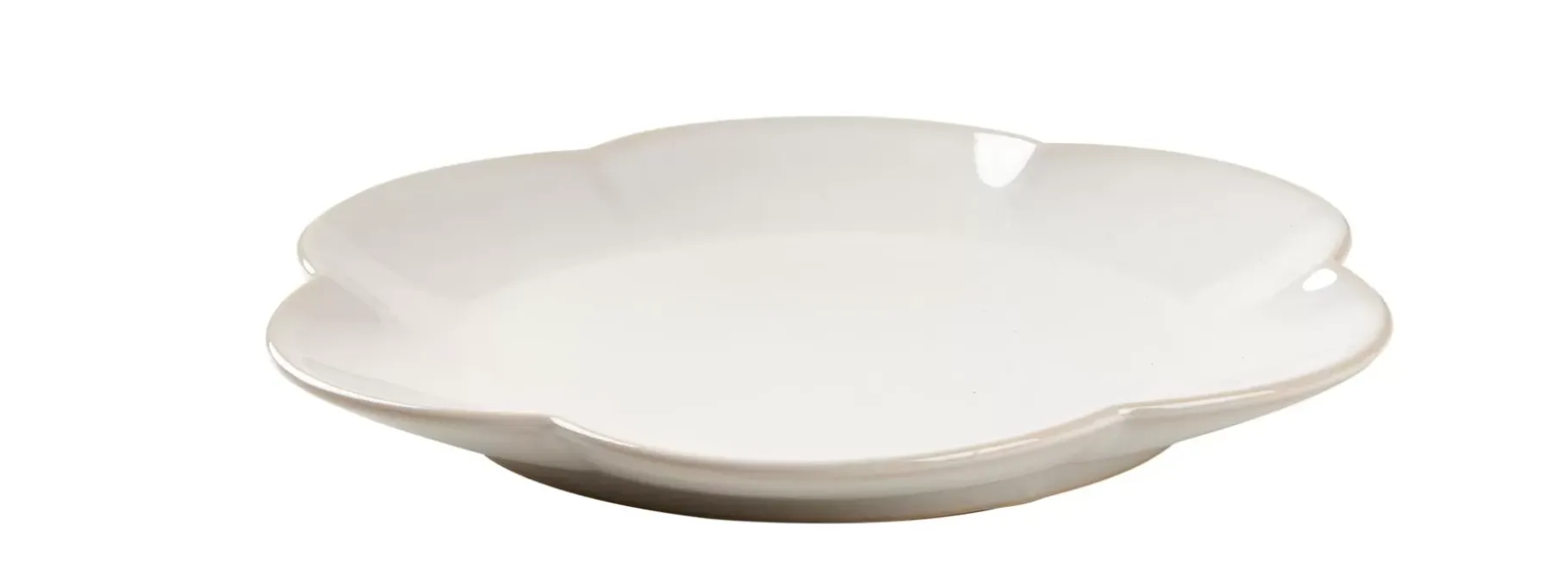 CASA Dahlia Flower Plato Blanco