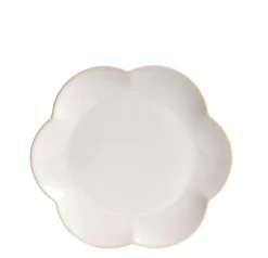 CASA Dahlia Flower Plato Blanco
