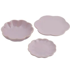 CASA Dahlia Flower Plato Morado Claro