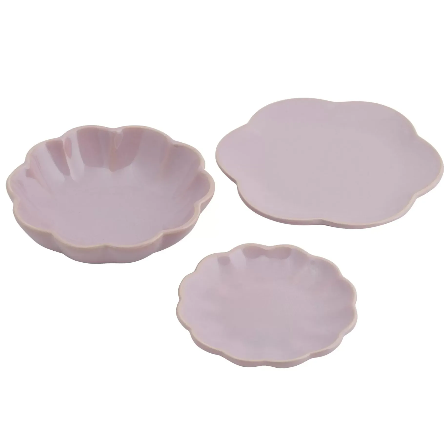 CASA Dahlia Flower Plato Morado Claro