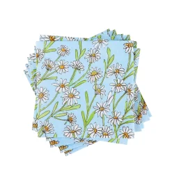 CASA Daisies Paquete De 20 Servilletas Varios Colores