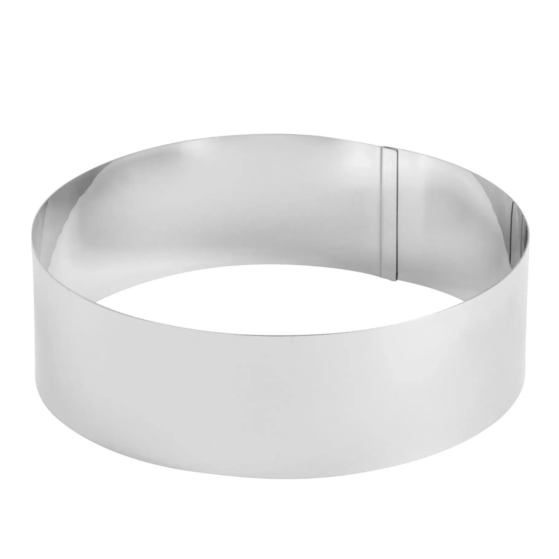 CASA Damier Anillo Para Tarta Juego De 4 Plateado