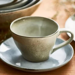 CASA Earth Ice Plato De Postre Azul Claro