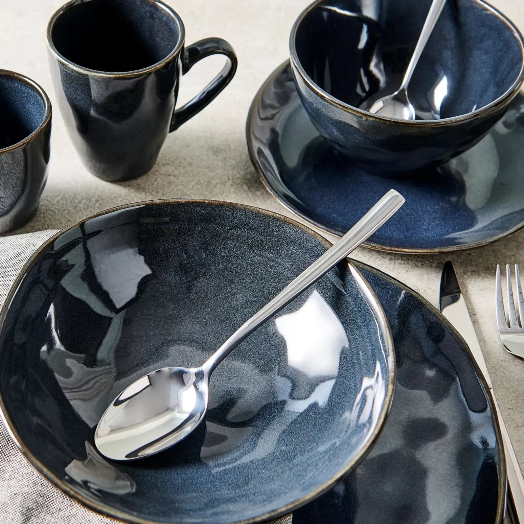 CASA Earth Ocean Taza Con Asa Azul