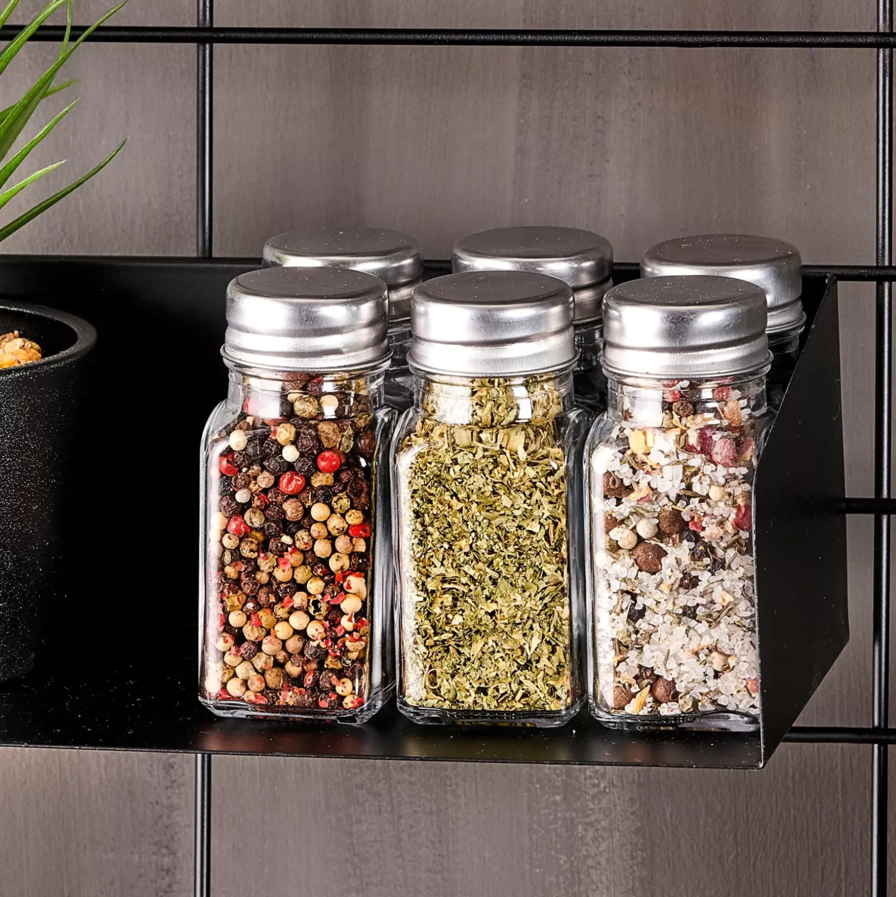 CASA Epices Esparcidor De Hierbas Plateado, Transparente