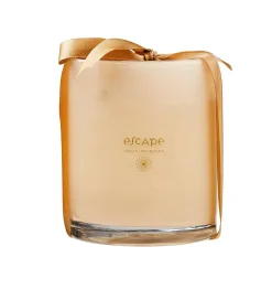 CASA Escape Indian Inspiration Vela Perfumada En Vaso Blanco, Beis, Multicolor