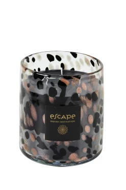 CASA Escape Indian Inspiration Vela Perfumada Xl Negro, Cobrizo, Multicolor