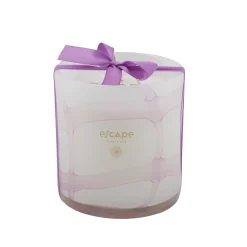 CASA Escape Purple Iris Vela Perfumada Xl En Vaso Morado Claro