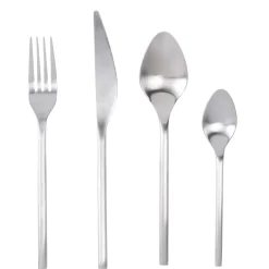 CASA Etna Satin Cubierto De 16 Piezas Plateado