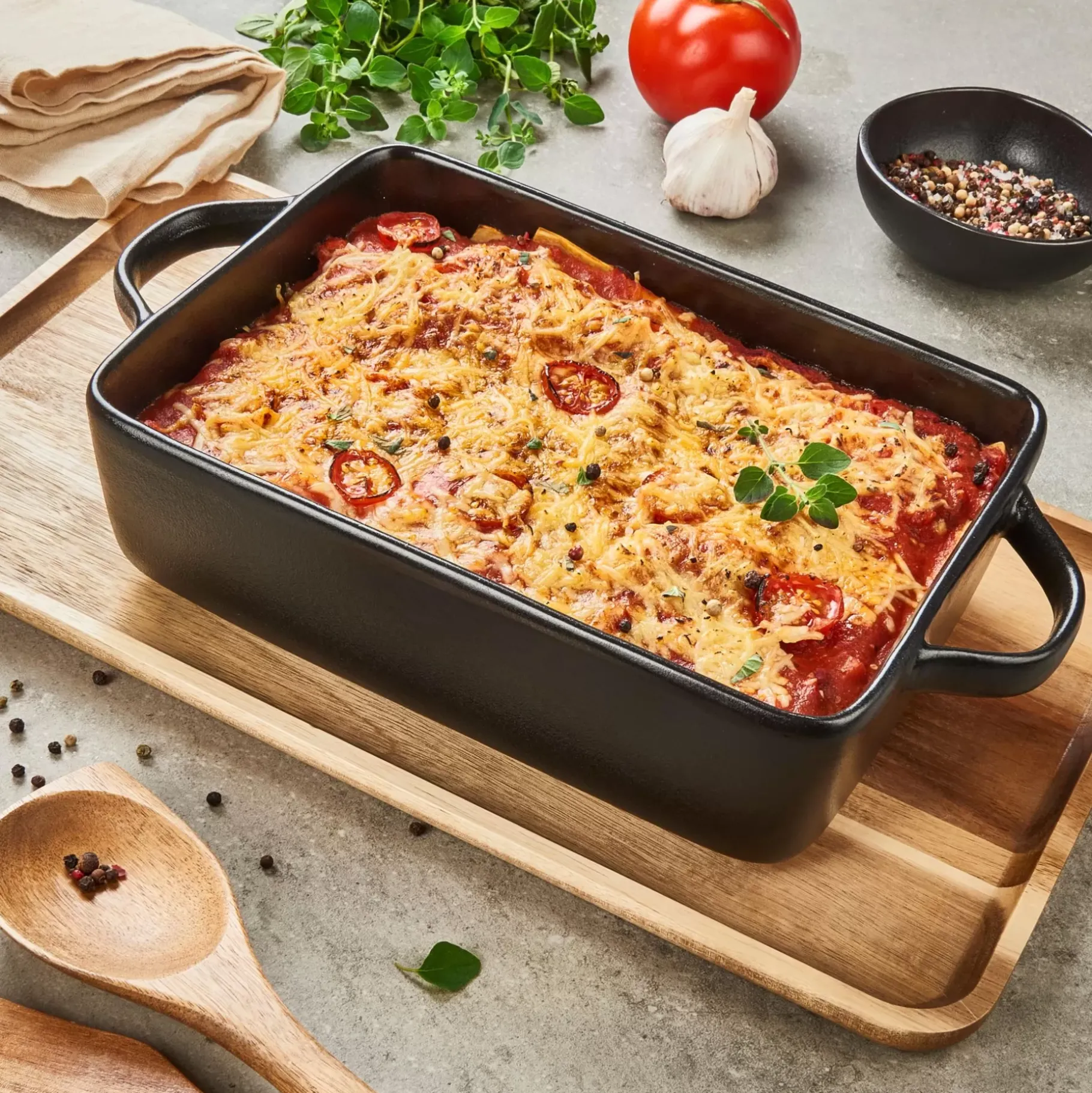 CASA Fero Fuente De Horno Negro