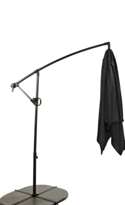 CASA Fiji Parasol Colgante Sin Pie Negro