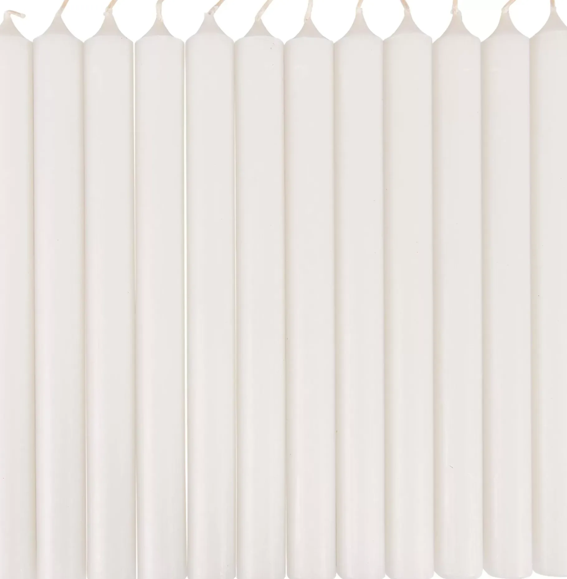 CASA Fina Velas Juego De 12 Blanco