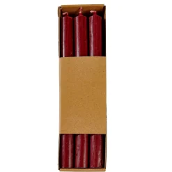 CASA Fina Velas Juego De 6 Burdeos