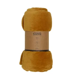 CASA Flanella Manta Amarillo Oscuro