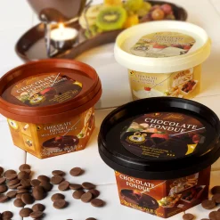 CASA Fondue Chocolate Para Fundir Chocolate Amargo Marron Oscuro