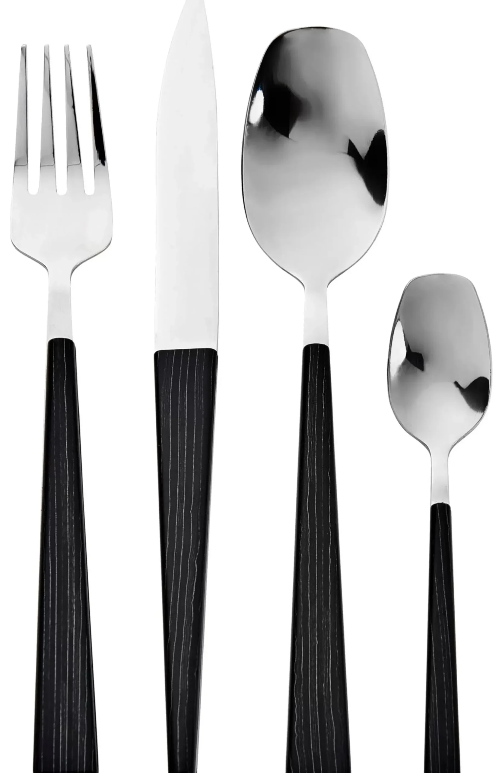 CASA Forest Cubierto De 16 Piezas Negro