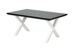 CASA Formax Mesa De Jardín Con Patas En X Negro/Blanco
