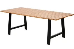 CASA Formax Mesa De Jardín Con Patas En A Natural/Negro