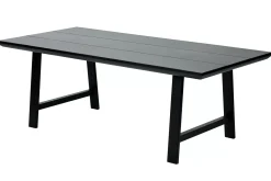 CASA Formax Mesa De Jardín Con Patas En A Negro