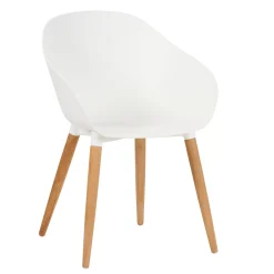 CASA Fray Sillas De Comedor Blanco/Natural