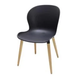 CASA Frida Sillas De Comedor Negro/Natural