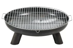 CASA Fuego Parrilla Para Barbacoa Plateado